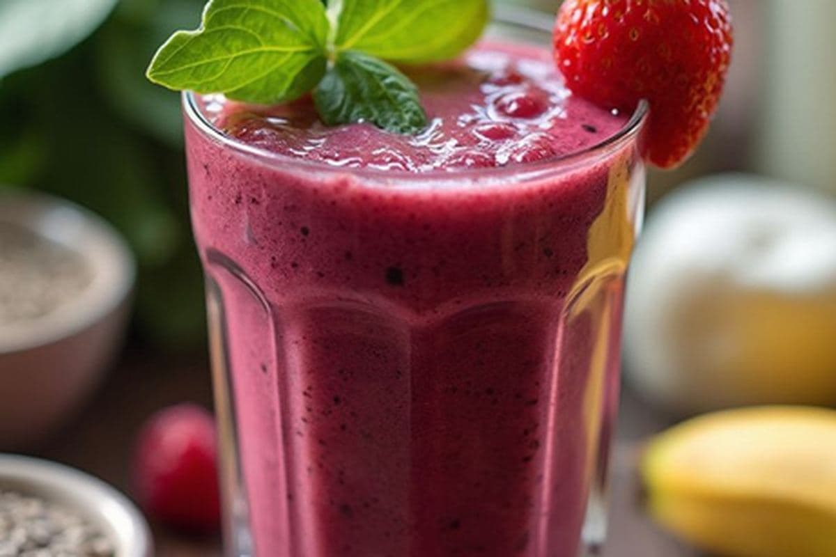 Berry–Spinach Beauty Shake