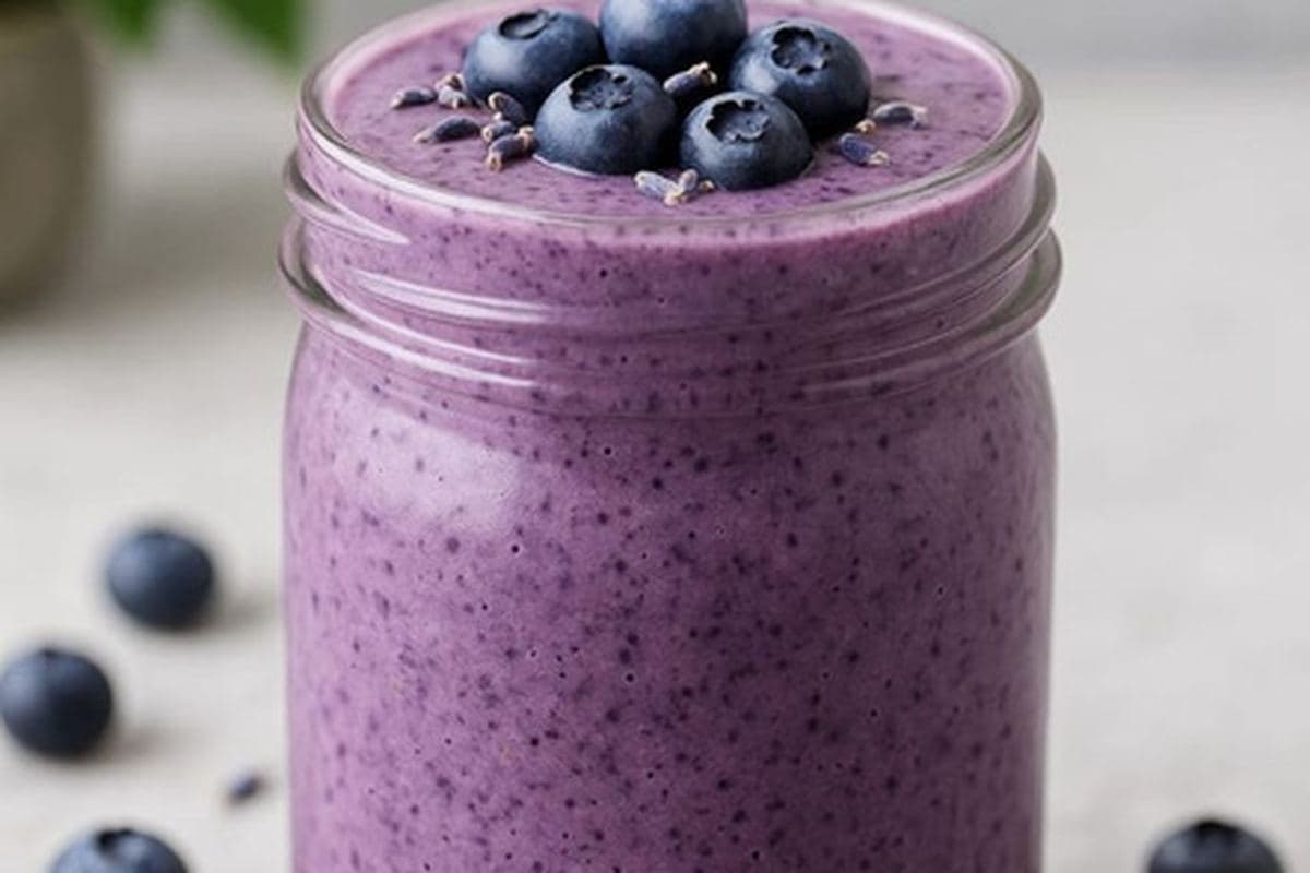 Blueberry–Lavender Calm Smoothie