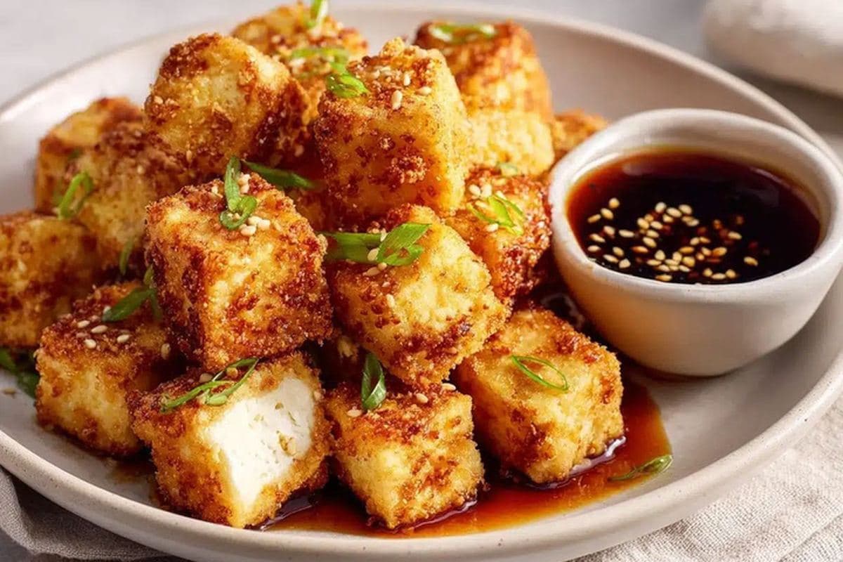 Crispy Air-Fried Tofu Bites