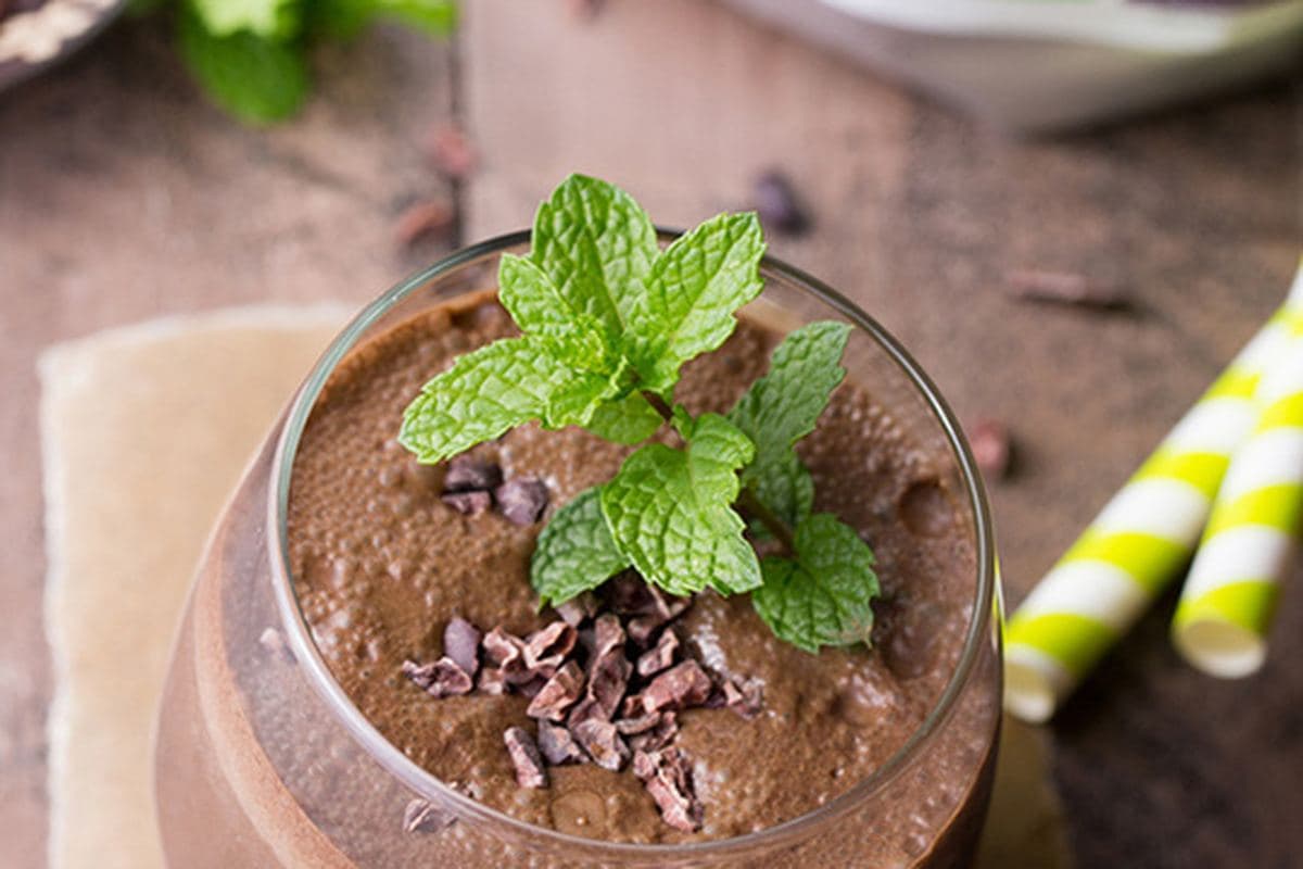 Energizing Chocolate-Mint Protein Shake
