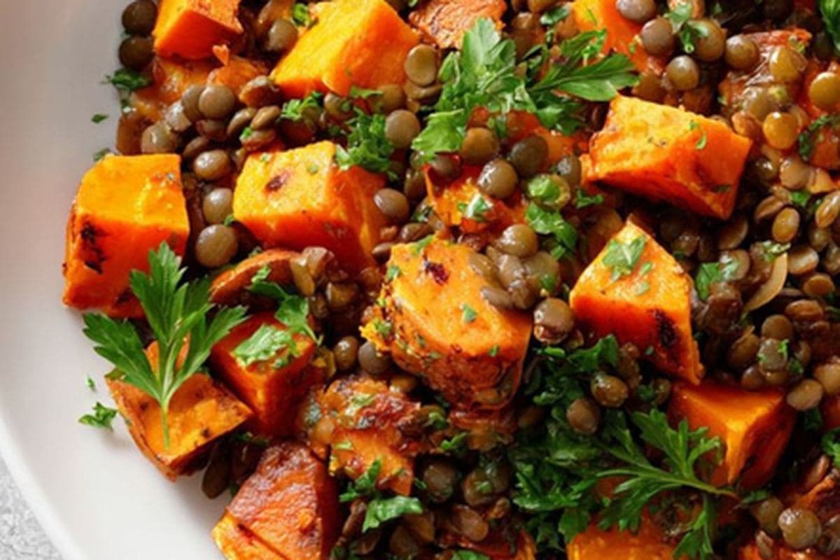 Lentil & Sweet Potato Bowl
