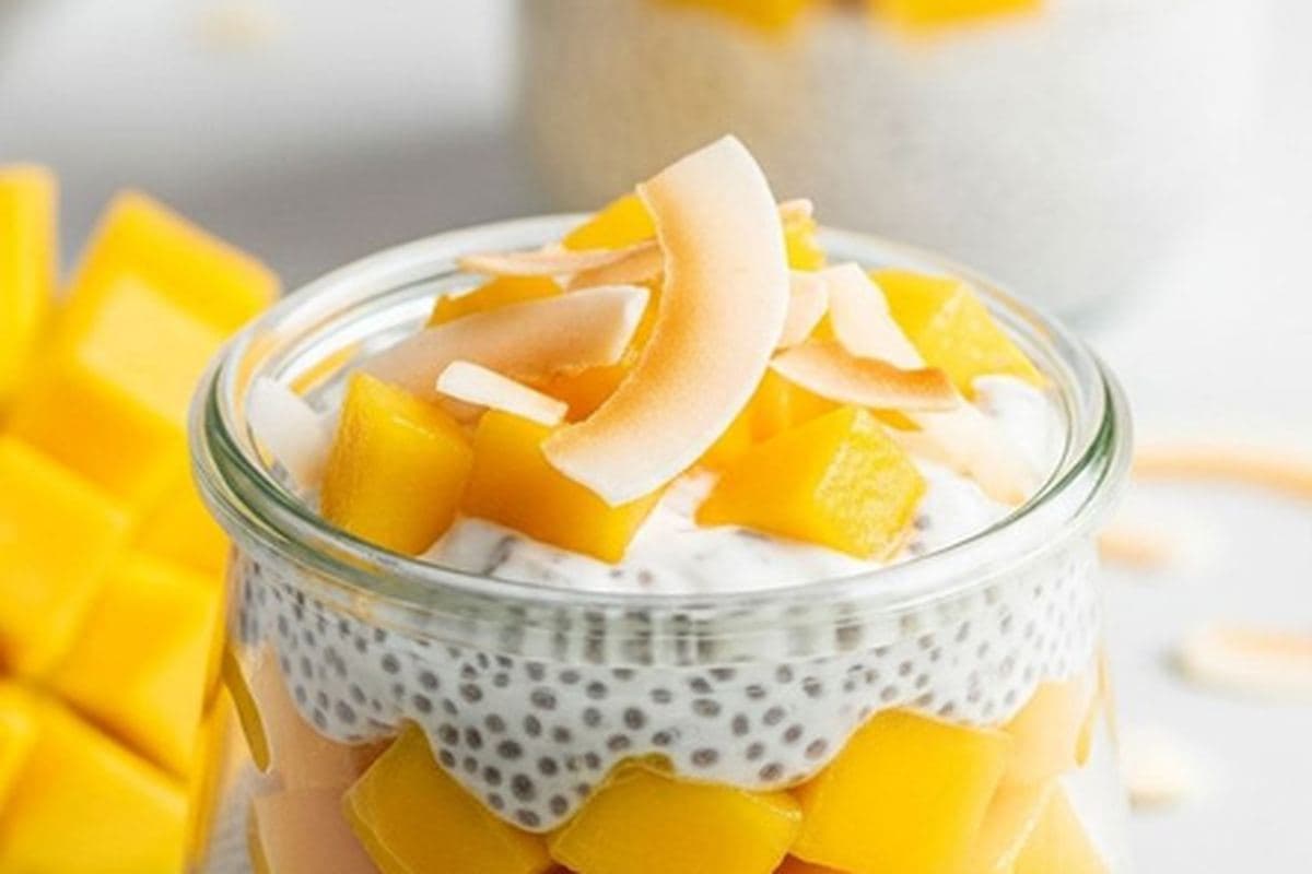 Mango Coconut Chia Pudding