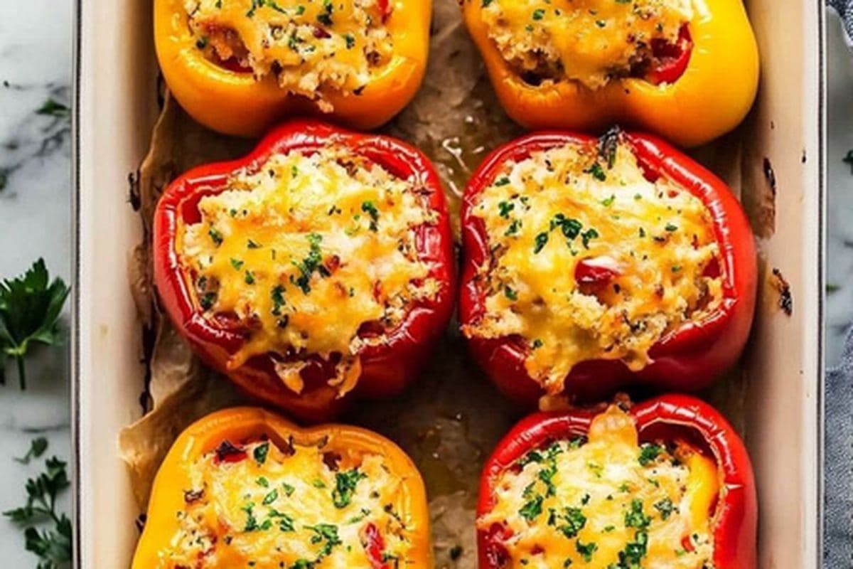 Mediterranean Stuffed Bell Peppers