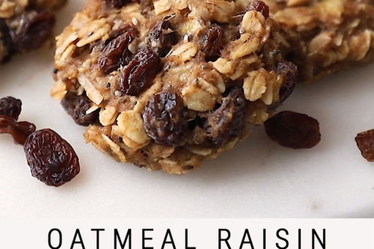 Oatmeal Raisin Protein Cookies