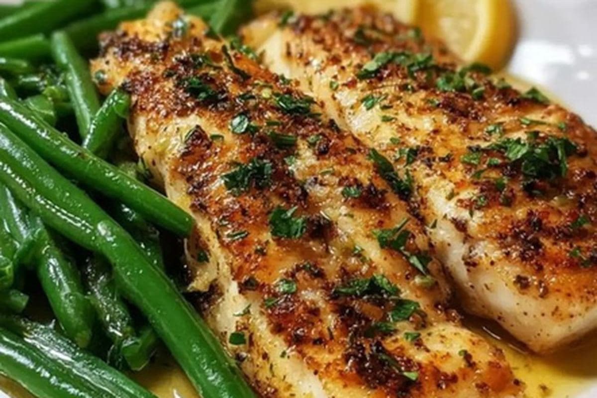One-Pan Lemon Garlic Tilapia With Asparagus