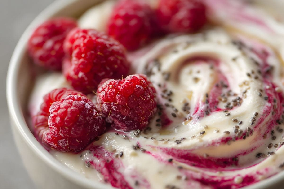 Peach Chia Yogurt Bowl