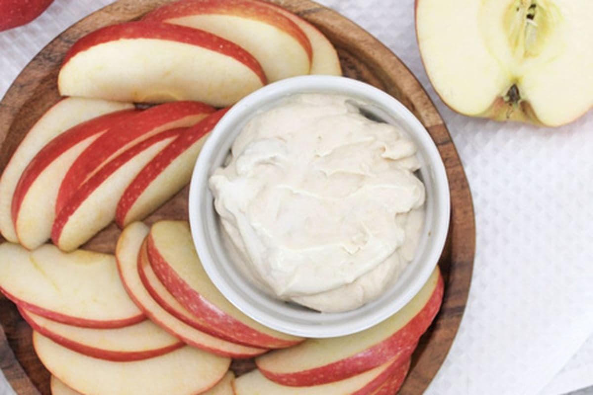 Peanut Butter Yogurt Dip With Fruit