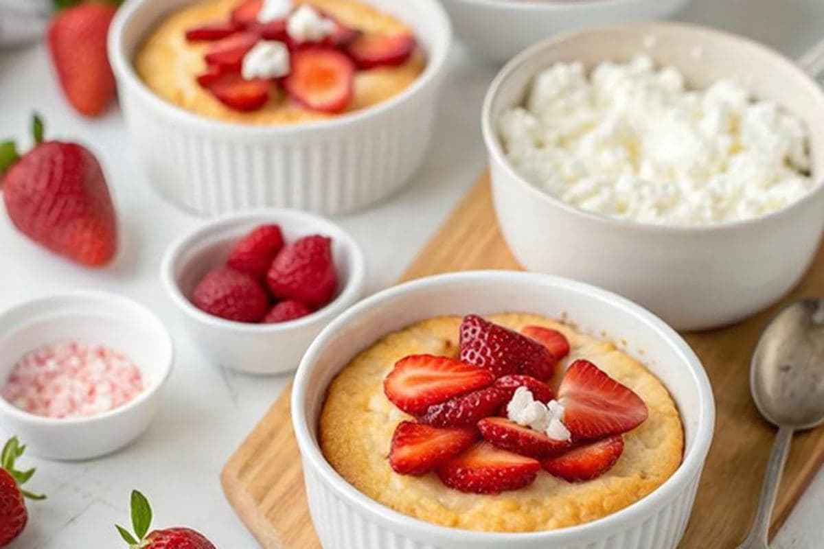 Strawberry Cottage Cheese Bowl