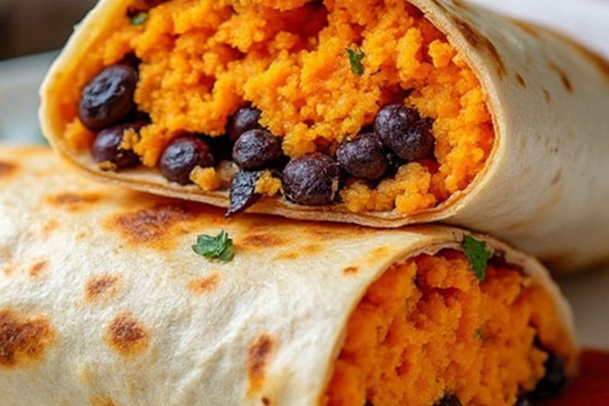 Sweet Potato & Black Bean Wrap