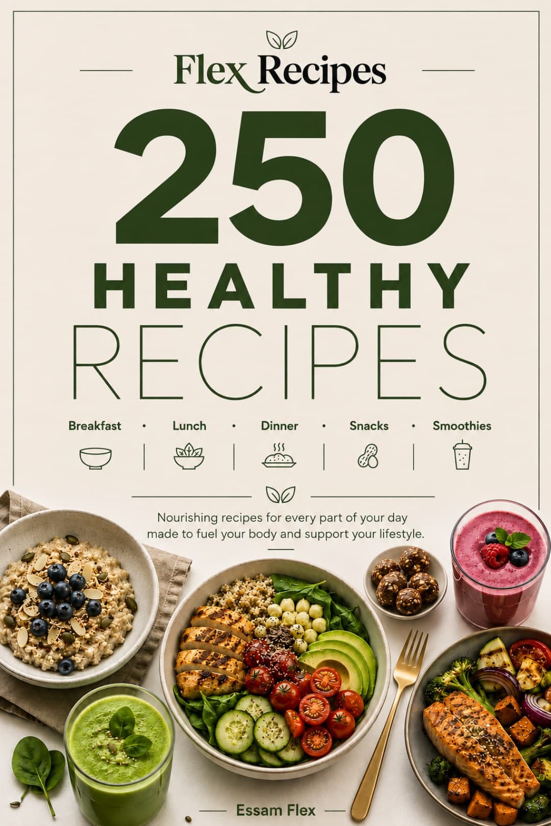 Cover page from the Flex Recipes cookbook