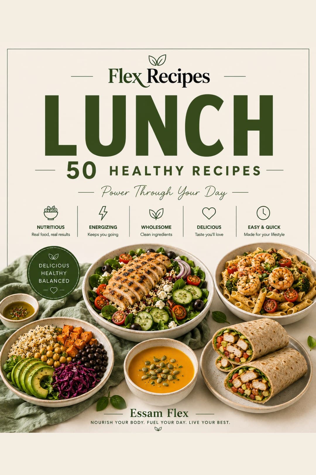 Cover page from the Flex Recipes cookbook