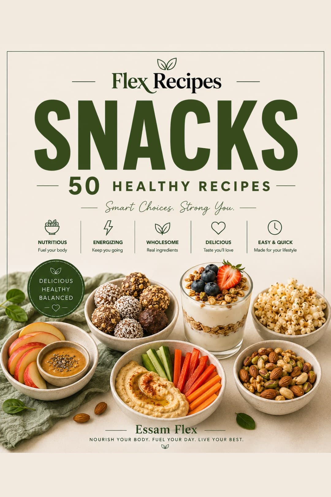 Cover page from the Flex Recipes cookbook