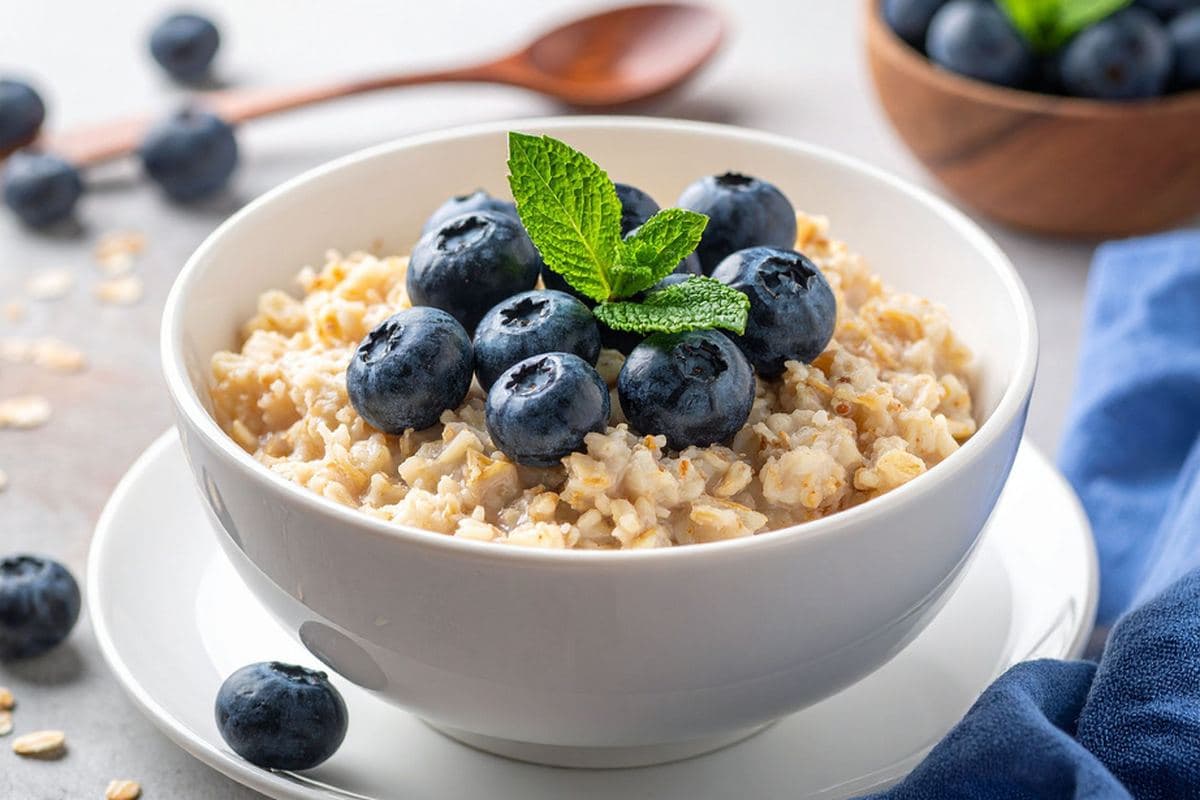 Blueberry Protein Oat Bowl