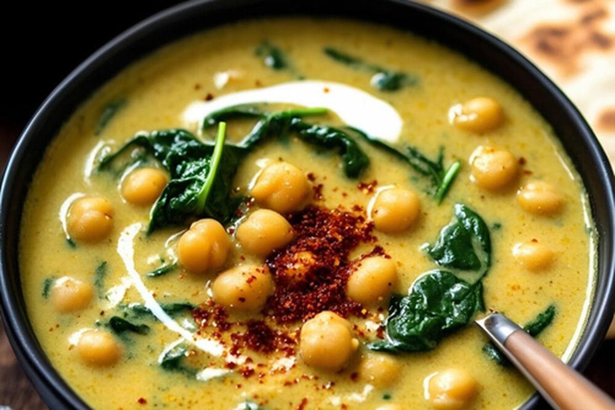 Chickpea & Spinach Coconut Stew