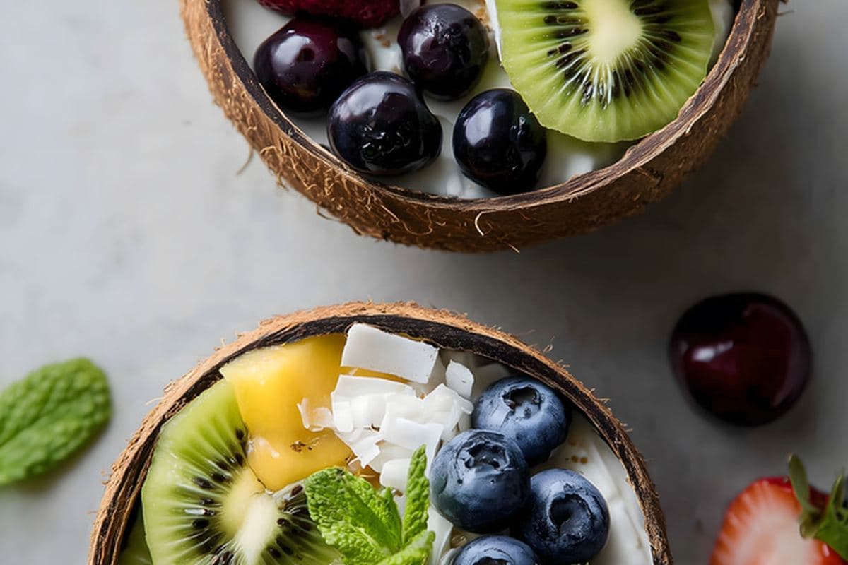 Coconut Yogurt Parfait With Tropical Fruit