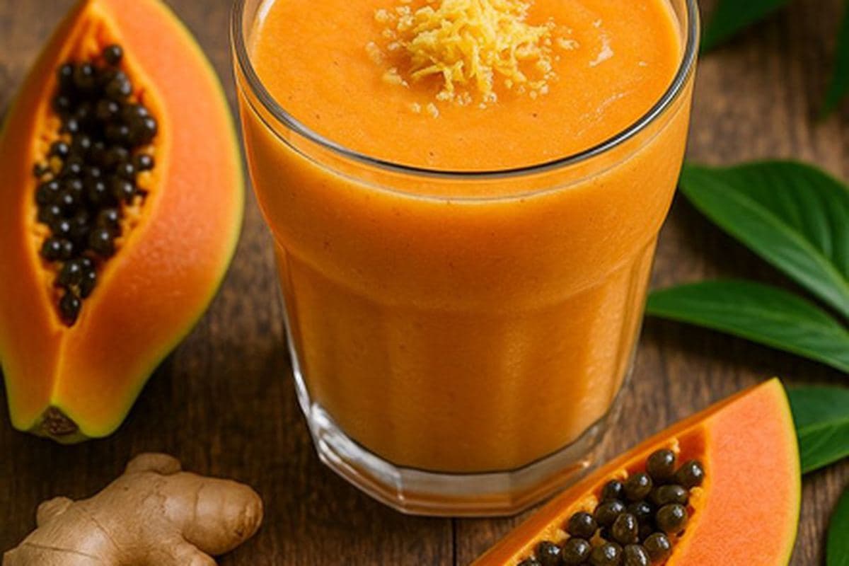 Creamy Papaya Ginger Smoothie