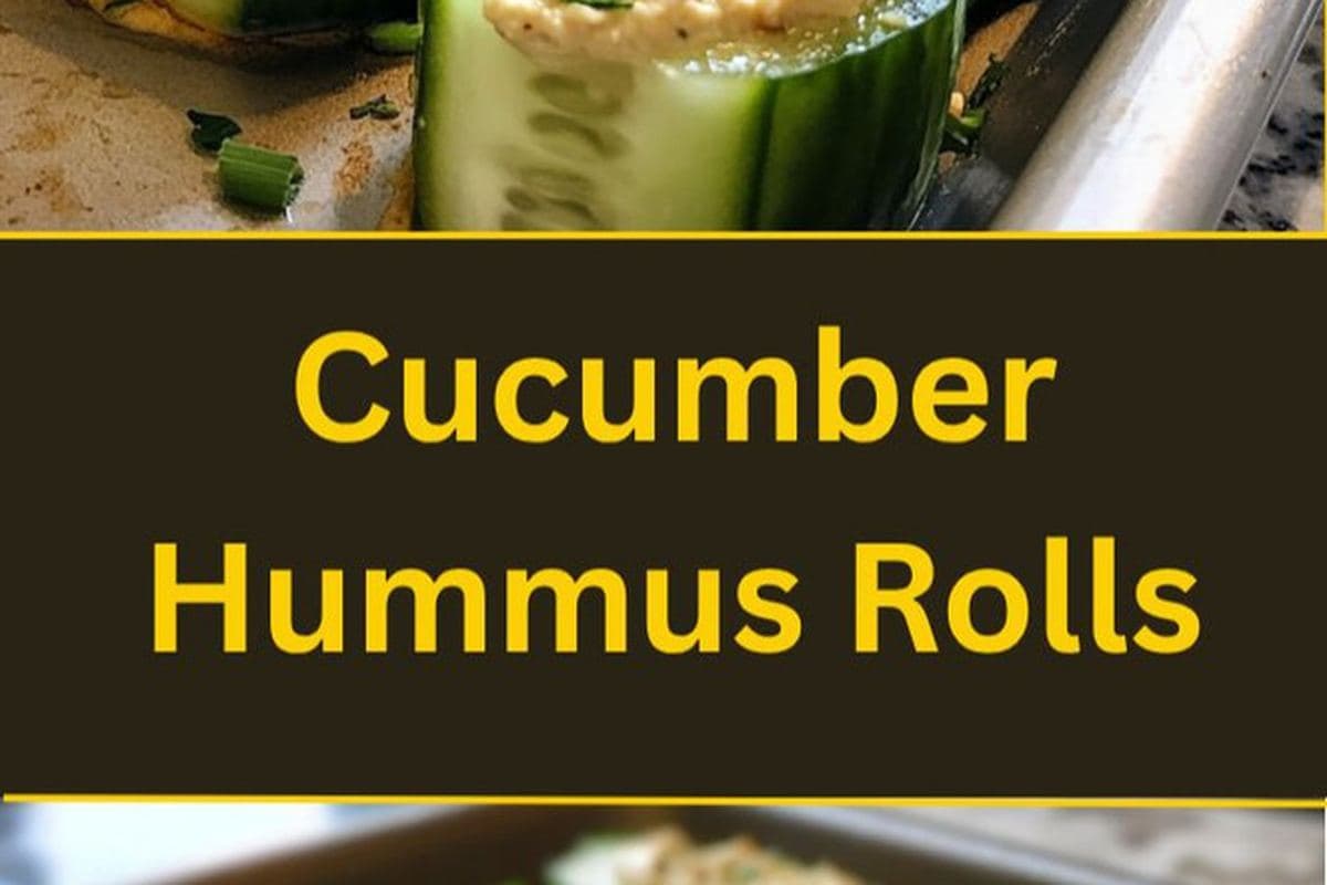 Cucumber Hummus Roll-Ups