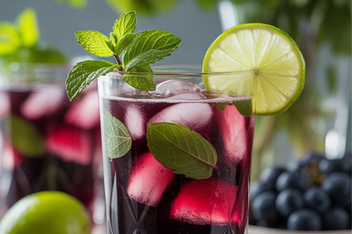 Grape Mint Cooler Juice