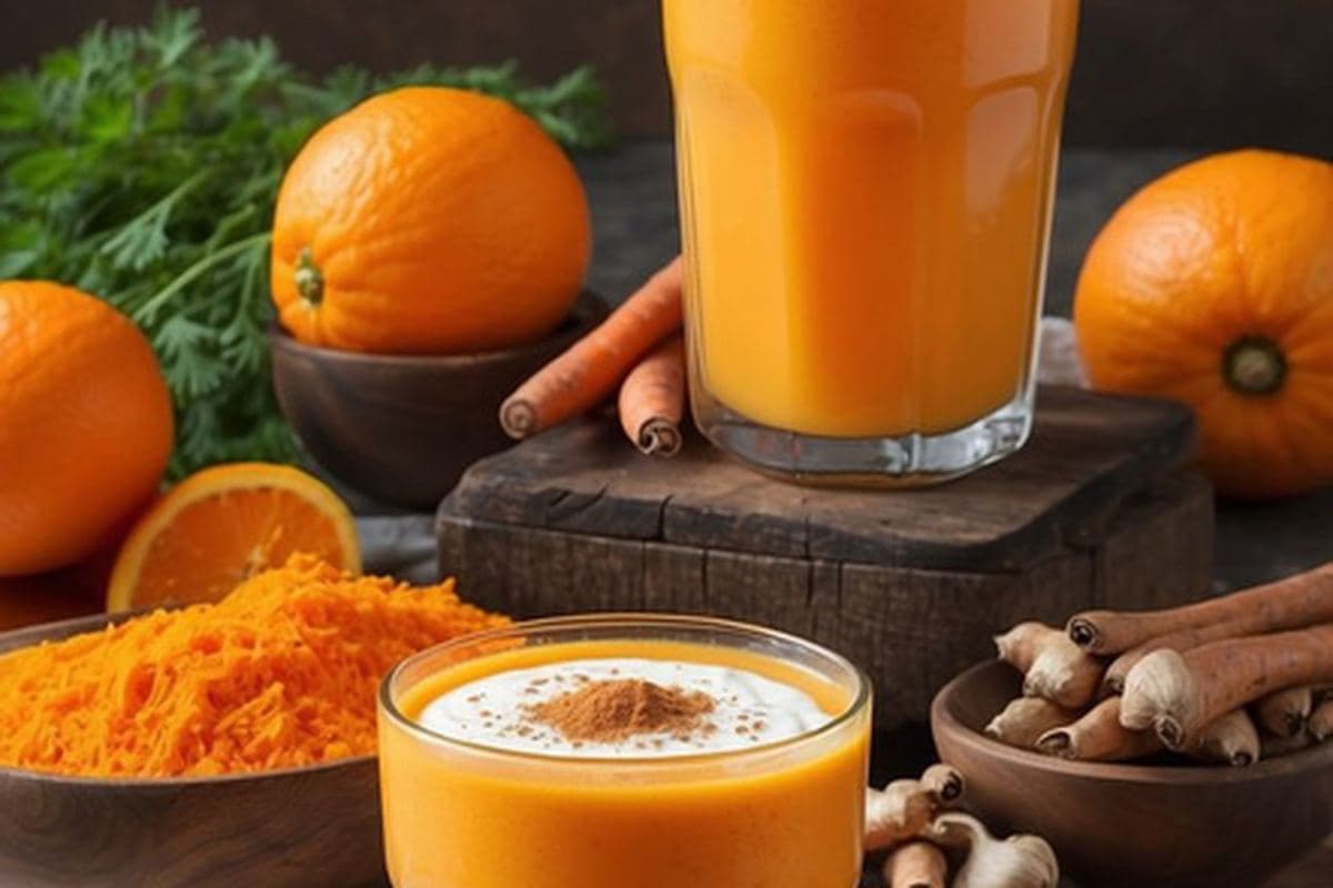 Orange Carrot Immunity Booster Juice