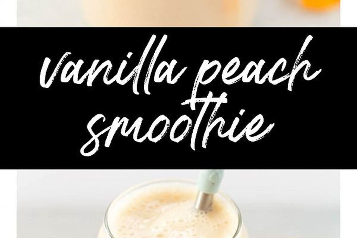 Peach Vanilla Sunshine Smoothie