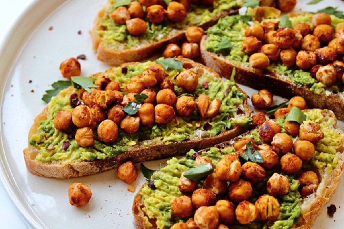 Roasted Chickpea & Avocado Toast