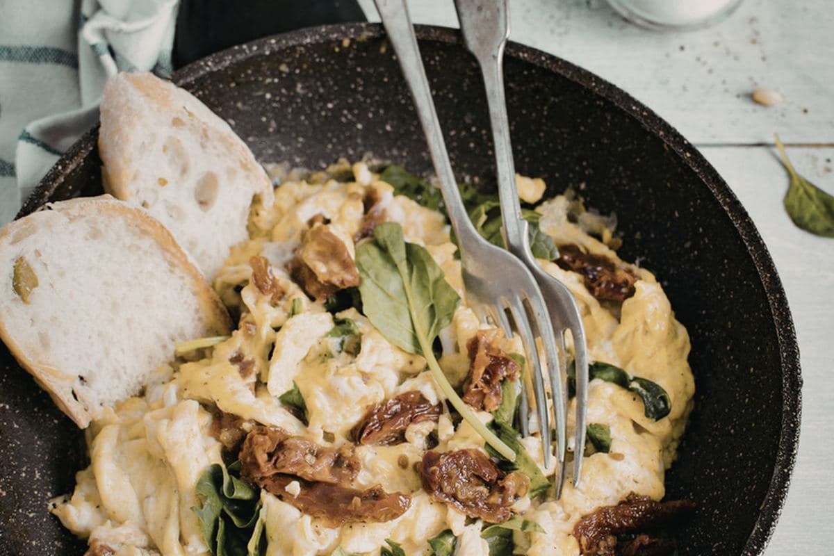 Savory Tomato & Basil Scramble