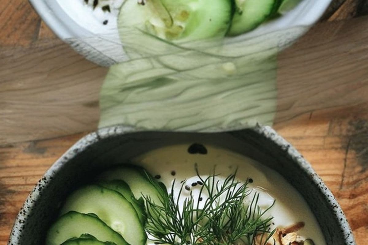 Savory Yogurt Bowl With Herbs & Cucumber