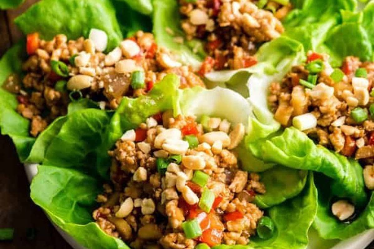 Spiced Turkey Lettuce Cups