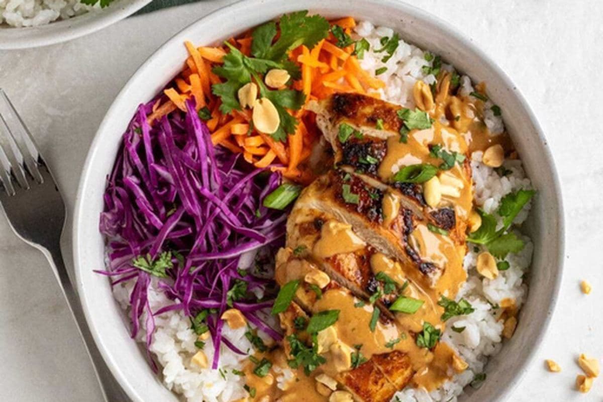 Thai Peanut Chicken Bowl