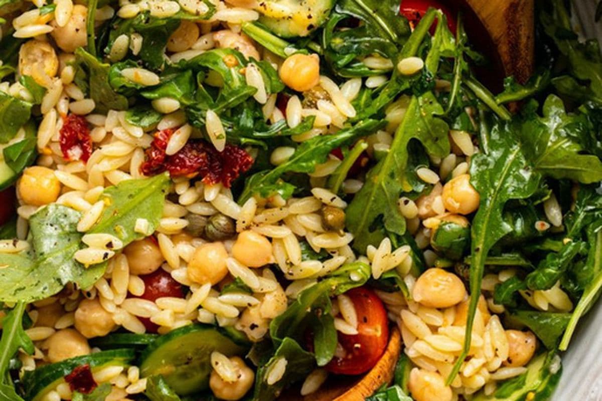Tomato Basil Orzo Salad