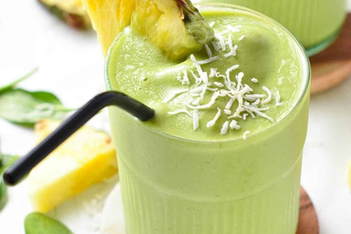 Tropical Pineapple Spinach Smoothie